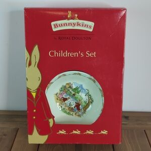 Royal Doulton Bunnykins Children’s Set – Vintage 3-Piece Nursery Dish Set in Ori